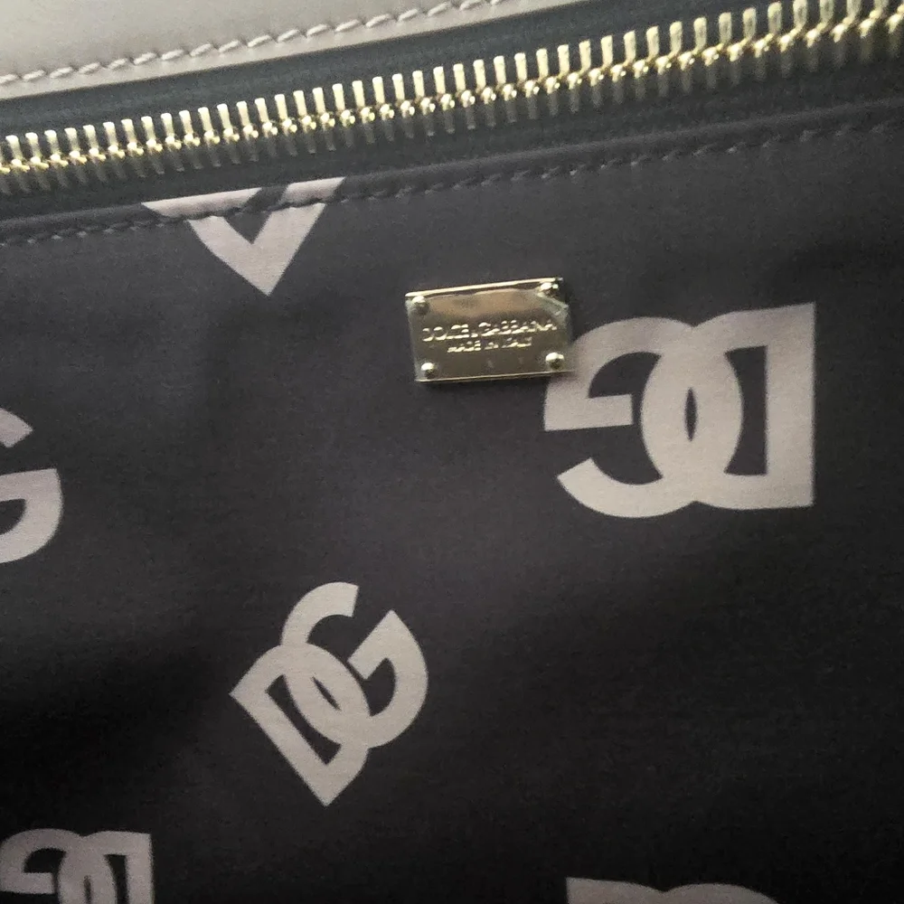 Dolce & Gabbana  Medium DG Leather Shopper Tote Bag Powder Pink - Picture 8 of 12